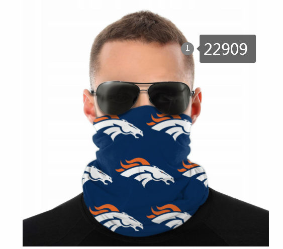 2021 NFL Denver Broncos #19 Dust mask with filter->nfl dust mask->Sports Accessory